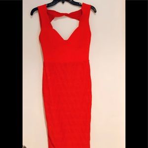 Red midi ASOS dress